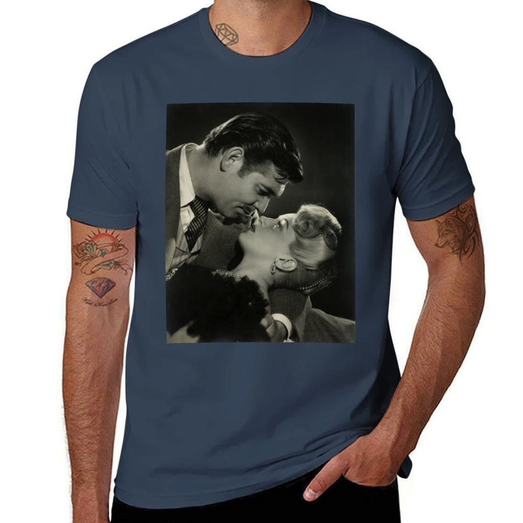 Lana Turner And Clark Gable TShirt Work Utility Short Sleeve Shirt TShirt