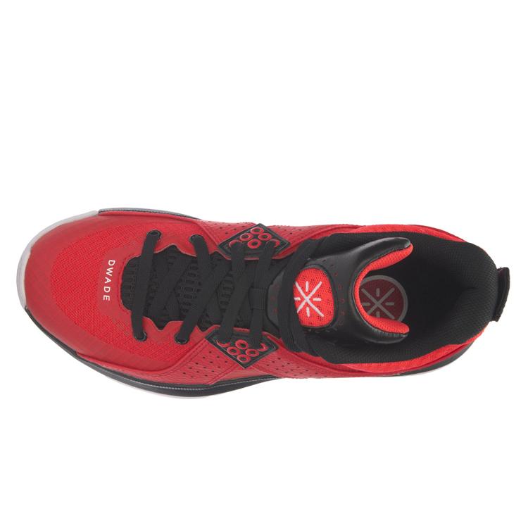 New LiNing Way Of Wade All City 5 Cushioning, Slip Resistant, And Abrasion Resistant Mid Top Basketball Shoes Men's Red ABAL049-4