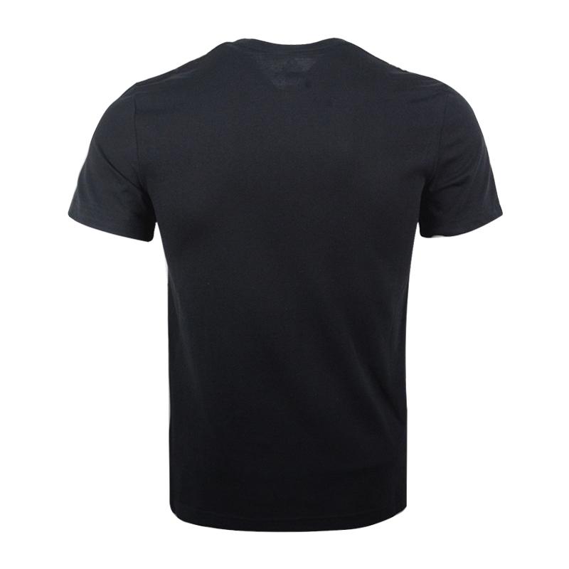 Converse T Shirts Men's Black Crew Neck Moderate Straight Fit 10008086-A01