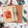 Money Gift Holder 1/2/3Pcs Travel Cash Wooden Red Luggage Anti-deformation Card Men Women Desktop Decoration Ornament