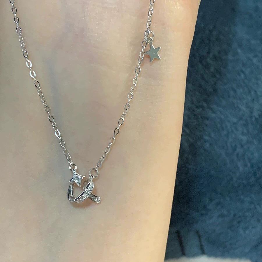 Meteor Zirconia Necklace - Exquisite Summer Light Luxury, Japanese Korean Fashion, Niche Design Clavicle Chain for Women