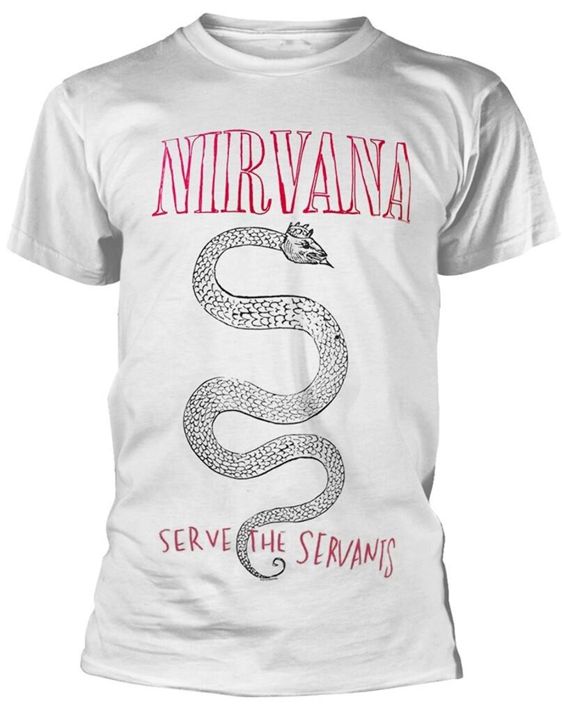 26 Nirvana Serpent Snake White T-Shirt NEW OFFICIAL Unisex T-Shirt XXXXL