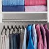 Space Saving Thin Clothing Hangers Pack of 30 Durable Non-Slip Pant Bar Wood Composite Closet Organizer Efficient Wardrobe