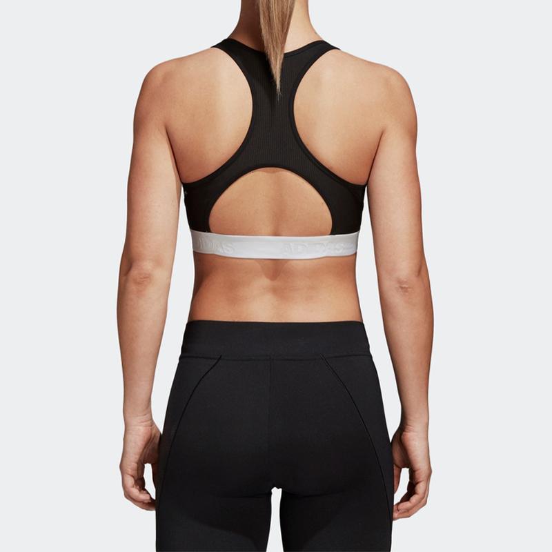 Adidas Sports Training Fitness Bra Women Underwear Black DH4446