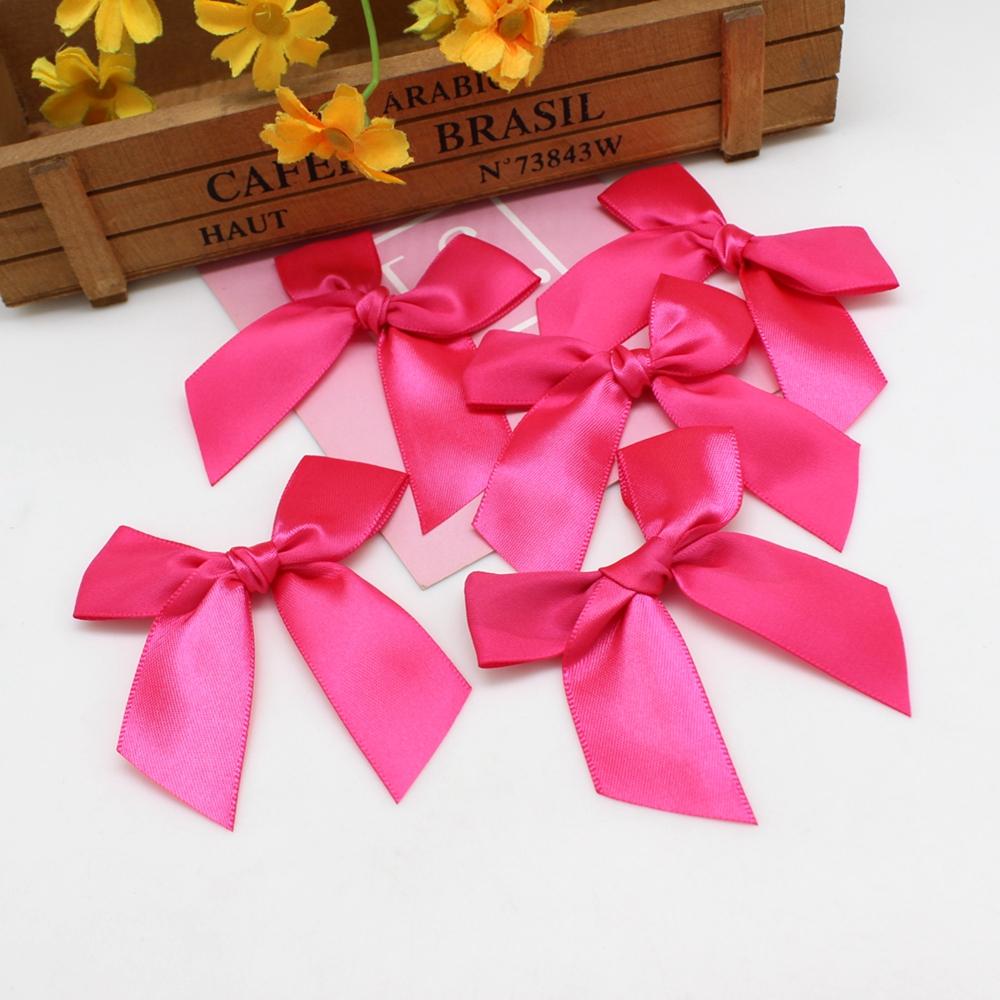 20/50 Stück Band Schleife Bastelschleife Rosa Weiß Blau Floral Geschenkband DIY Weihnachtsfeier Dekoration Strikjes Decoratie Moños Navideños