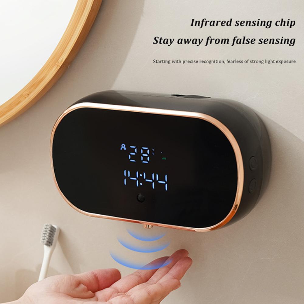 New Intelligent Wall Mounted Sensing Soap Dispenser with Non-contact Infrared Bubbles Suitable for Kitchens and Bathrooms