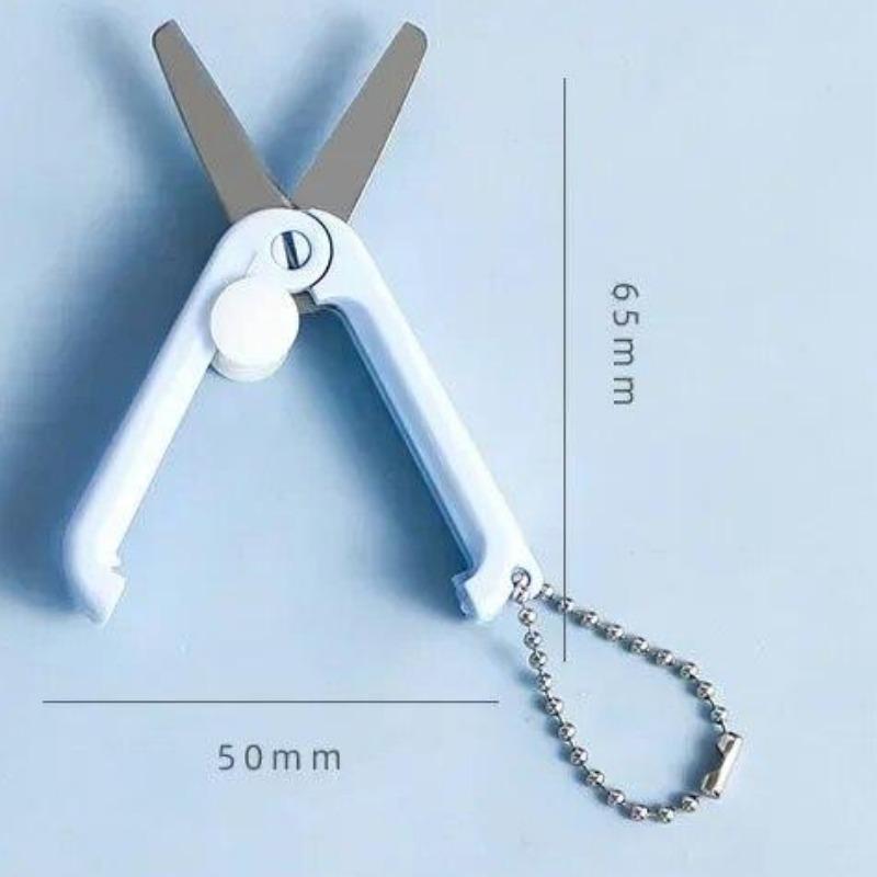 Kreative tragbare Mini-Klappschere Morandi Einfaches Papierschneide-Kunstwerkzeug Stationäre Schere Büroschulbedarf