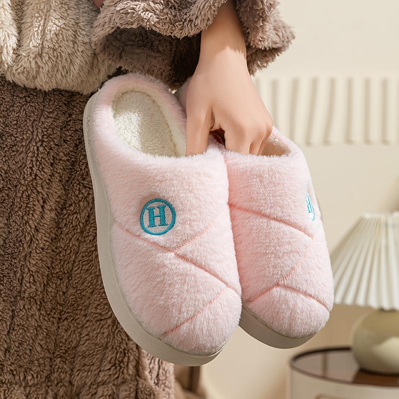 Cotton slippers home autumn and winter indoor non-slip thick-soled cotton shoes Mao Mao cotton mop warm couple shoes