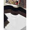 Women's 2026 New Fashion Casual Round Neck Lace Patchwork Solid Color Loose Short Sleeve T-Shirt