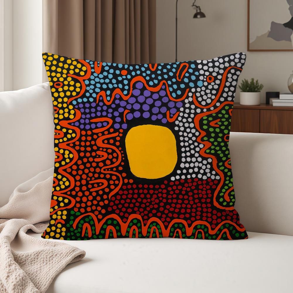 Japanese Artist Y-yayoi Kusama Pillow Case Suitable For Bedrooms Living Rooms Cars Home Decoration