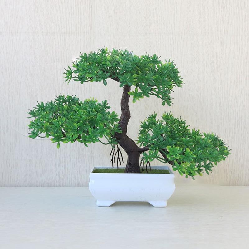 

Имитация растения в маленьком горшке, искусственный цветок, имитация зеленого растения, бонсай, настольное украшение для магазина, офисная безделушка