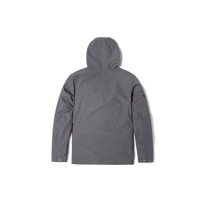 Timberland Solid Color Sports Hoodie Jacket Men Jackets Gray A2EJW-033