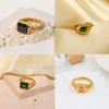 Waterproof Stainless Steel Ring for Women Non-fading Heart Ring Stylish Metal Rings Simple New Jewelry