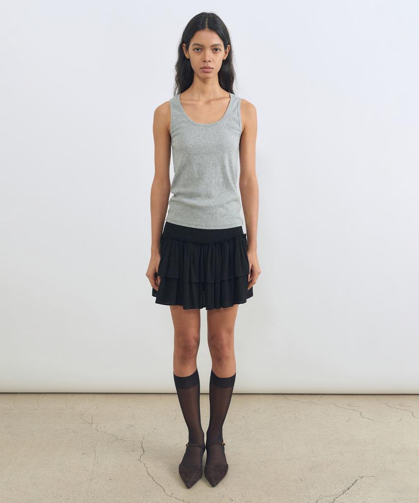 Insilence Woman Smoking Mini Skirt Black