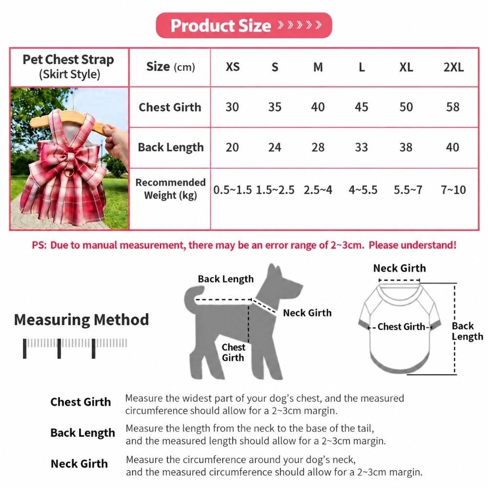 Bowknot Bow Tie Dog Harness Dress Adjustable Harness and Leash Set Pet Harness Vest for Puppy Cat
