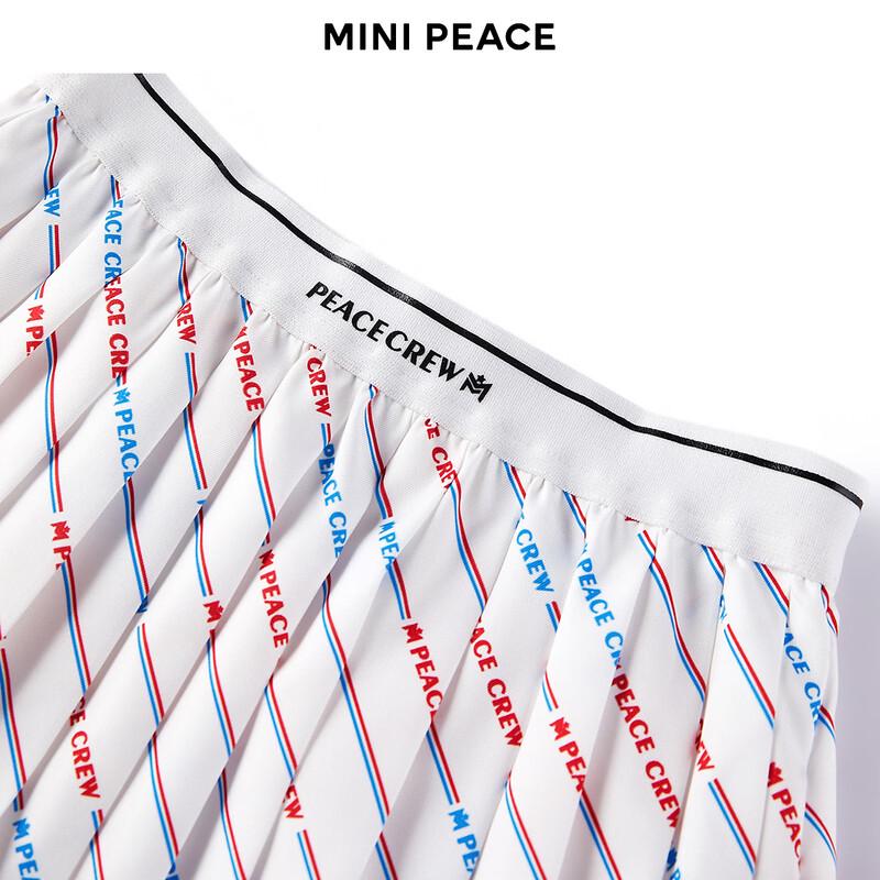MiniPeace Girls' Pleated Short Skirt