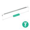Gamma Pull-Up Bar 85-110 Cm White And Black