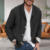 Shirt Jacket Loose Suit Top Men Suit Collar Button Solid Color Cotton Linen Suit Spring Summer Casual Blazers Men Clothing