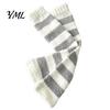 Elastic Thermal Leggings for Home Coral Fleece Leg Warmers Women, Thickened Winter Knee High Indoor Cold Weather Socks, Striped/Solid Color,
