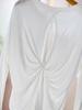 Women's Loose Tencel Long-Sleeve Tee: Soft, Skin-Friendly, and Comfortable for Spring, Summer, Autumn