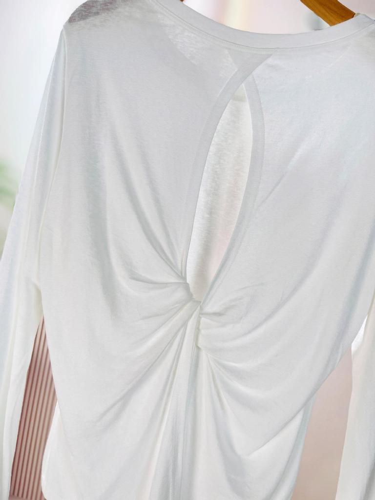 Women's Loose Tencel Long-Sleeve Tee: Soft, Skin-Friendly, and Comfortable for Spring, Summer, Autumn