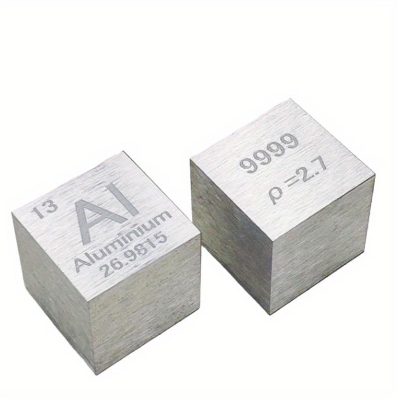 

1-дюймовый резной элемент из чистого алюминия 99,9% высокой чистоты с искусственным интеллектом, периодическая таблица, 25,4 мм, коллекция кубов и подарочный дисплей 1pcs