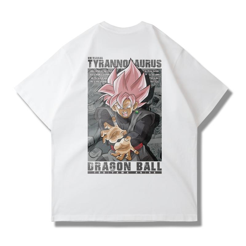 Dragon Ball Goku Shortsleeved Tshirt Unisex Large Size Loose Trendy Brand Summer Pure Cotton Unisex Parentchild Clothing