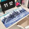 Forest Snow Scene Mouse Pad Keyboard Mousepad large X mm Desk Mat PC Gamer Office Carpet Home Table pad