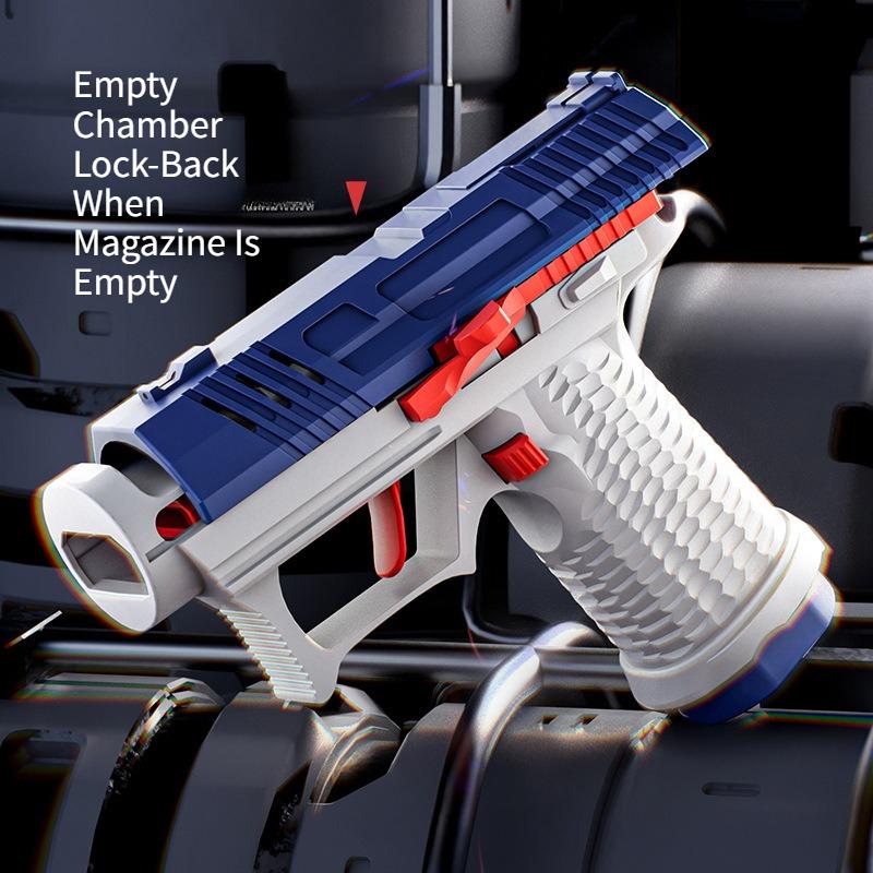 Safe Kids Flying Saucer Toy Foam Disc Launcher Gun for Outdoor Lawn Sports Interactive Plastic Toy Gun Boys Birthday Gifts