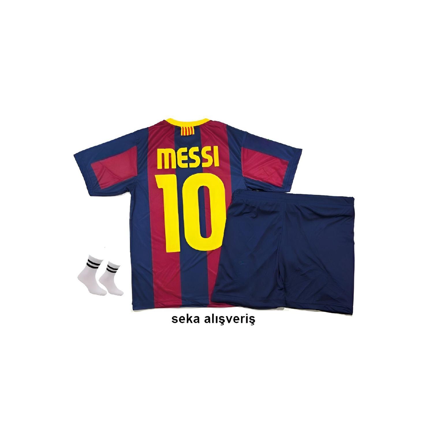 

Комплект из трех комплектов детского футбольного джерси Messi Retro Barcelona 2011, финал Лиги чемпионов в Лондоне, Лондон