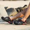 Sandali estivi unisex da uomo di grandi dimensioni in pelle mesh scarpe casual traspiranti da uomo scarpe da spiaggia ad asciugatura rapida da donna
