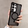 Matte Translucent Magnetic For  Case for For Samsung S25 S24 Ultra Plus S23Ultra Reinforced Corners Shockproof Hard PC Cover