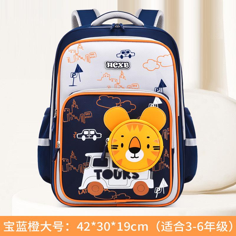 Super Cute Primary School Student Cartoon Schoolbag Level 1-6 Large Capacity Load Reduction Waterproof Primary School Student Backpack