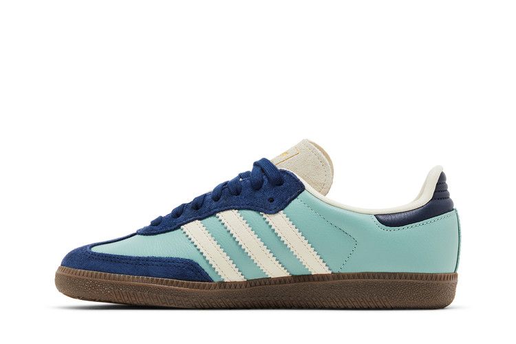 Women's Sneakers Adidas Samba OG Hazy Green Night Indigo (Women's) Hazy Green/Cream White/Night Indigo