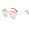 New Vintage Square Polygon Shades Luxury Brand Gradient Women Men Sunglasses Fashion Travel Metal UV400 Sun Glasses Eyewear 2026