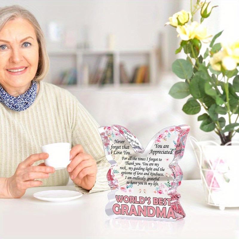 1 st Mormorsgåvor från Barnbarn, Julklappar till Mormor, Födelsedagsideér för Farmor/Mormor Gåva från Barnbarn Unika Morsdagspresenter Världens