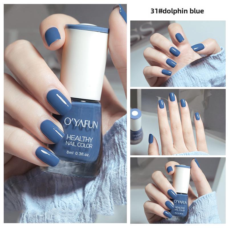 Ou Yafei 8ml Water-Based, Long-Lasting, Quick-Dry, Peelable Nail Polish