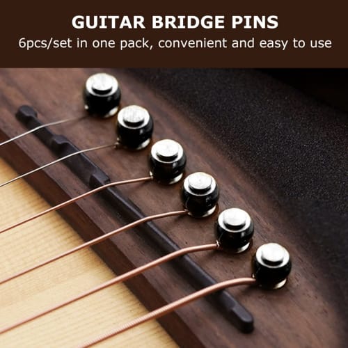 6 Black Endpin Pullers for Guitar Performance Improvement and Exquisite Appearance