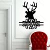 Personalized Christmas Elk Metal Wall Sign Cartoon Animal Pattern Hot Sale Matte Finish Indoor Outdoor Decor