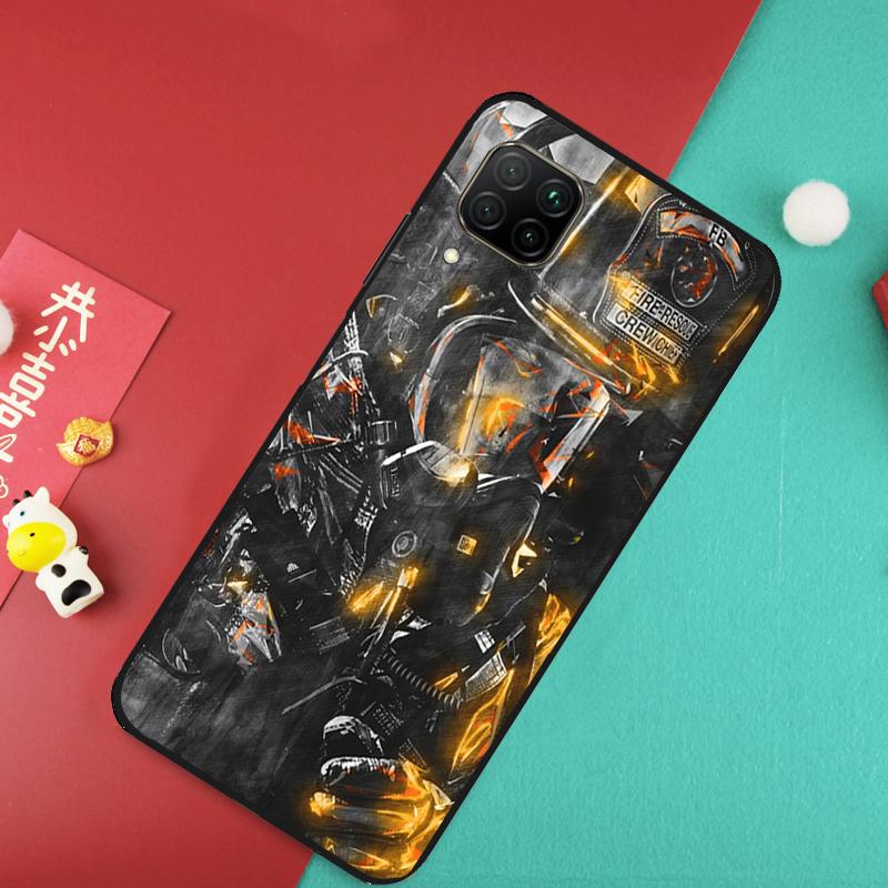 Firefighter Fire Fireman For Huawei Nova 11 Pro 9 10 SE 7i 8i 11i 12i Y73 Y72 Y61 Y91 Y90 Y70 Y60 P30 P40 Lite Case