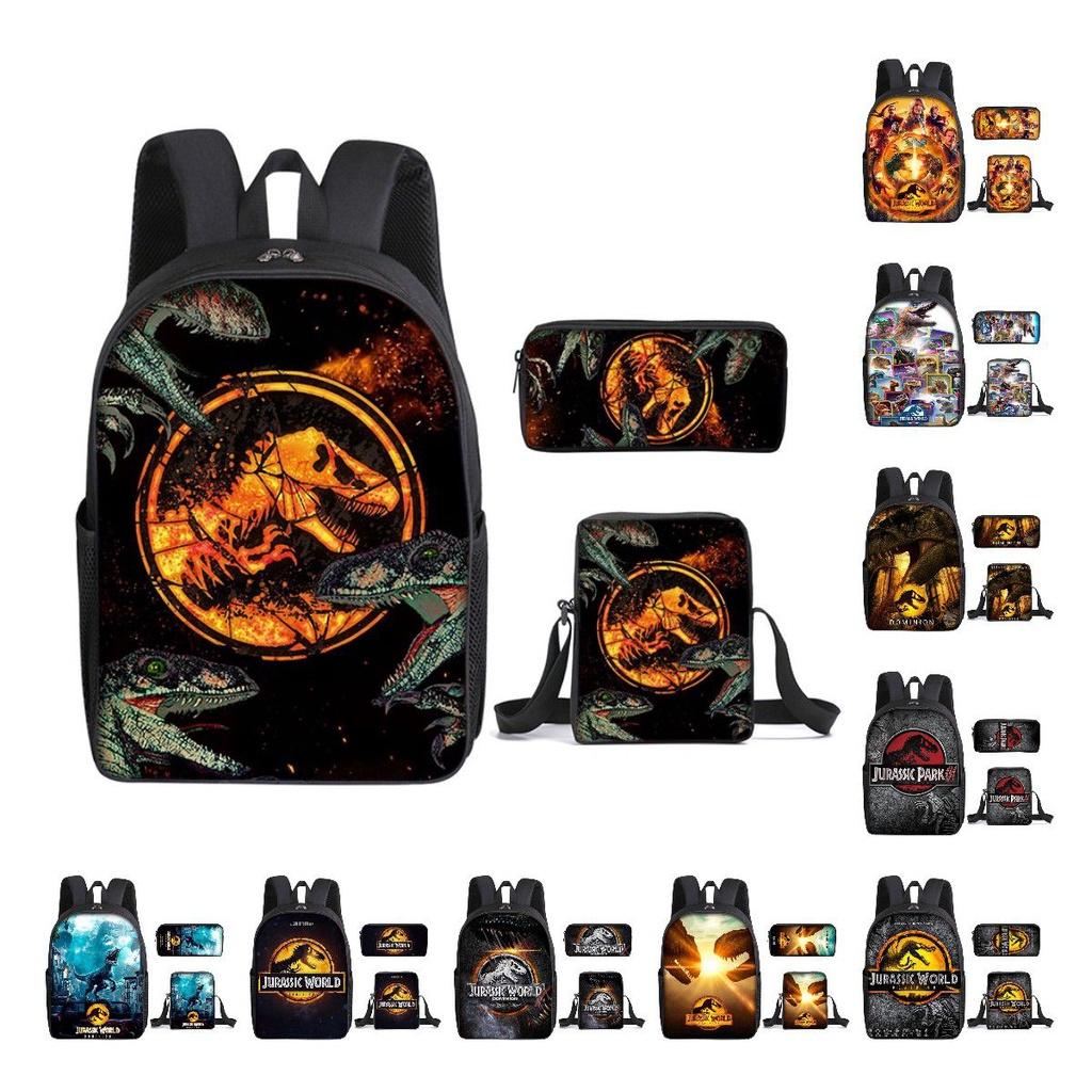 Jurassic World Dinosaurier Rucksack Große Kapazität Schultasche für Jungen und Mädchen