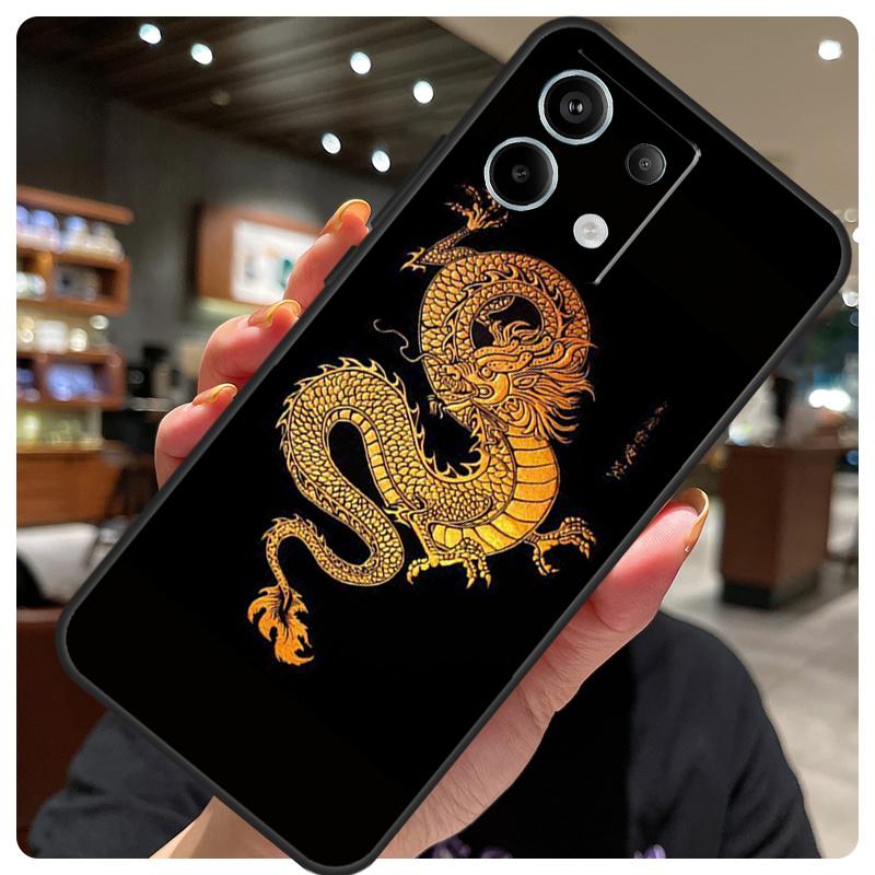 Fashion Chinese Dragon Case For Xiaomi Redmi Note 14 10 13 12 11 15 Pro Plus Cover For Redmi 15 15C 12C 13C 14C 10C