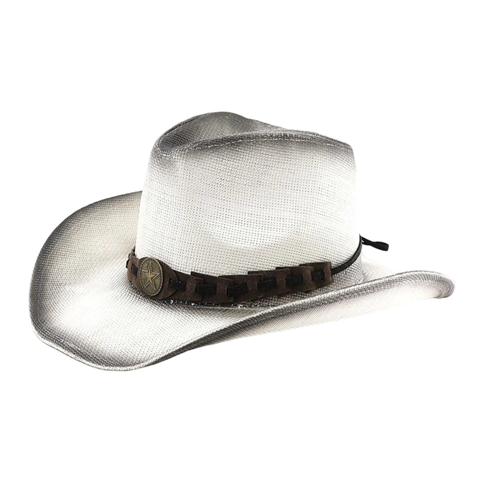 Шляпы Хомбург Ковбойские шляпы с уникальными пряжками в виде звезд Федоры Шляпа Цилиндр Классическая шляпа-котелок для Мальчика Мужчины Шляпа Тематическая вечеринка 3