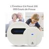 2 Receiver Wireless Doorbell with 180 Range Adjustable Volume IP68 Waterproof 58 Melodies White