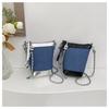 IELGY Fashion Casual Bucket Bag Trendy All-Match Denim Shoulder Bag High-End Simple Cross-Body Bag