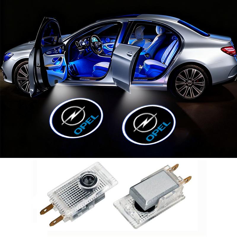 LED Car Door Welcome Ghost Shadow Projector Light Accessories For Opel Vauxhall Corsa Astra Insignia Zafira Omega Combo Mokka-e