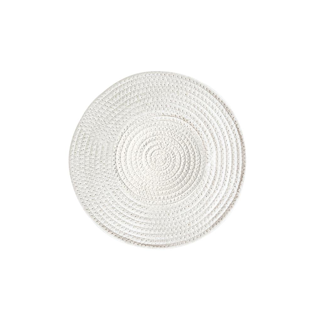 Protiskluzová tepelně odolná podložka kulaté prostírání Retro provazový styl prostírání Podložka pod nádobí Podložka pod šálek Kuchyňský dekor