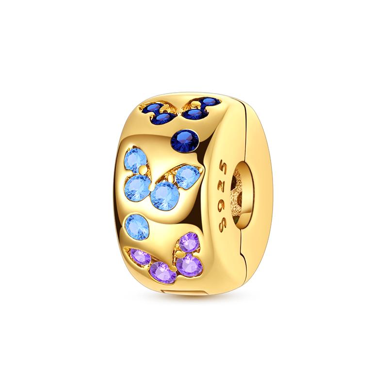 Gold Series Diy Charms Bead Original Copper Inlaid Zirconium Sun Insect Pendants Fit Bracelet Jewelry Gift Marking