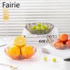 Small Fruit PlateSnack and Melon Seed Plate Home Living Room Coffee Table Durable and Transparent Fruit Plate Fairie