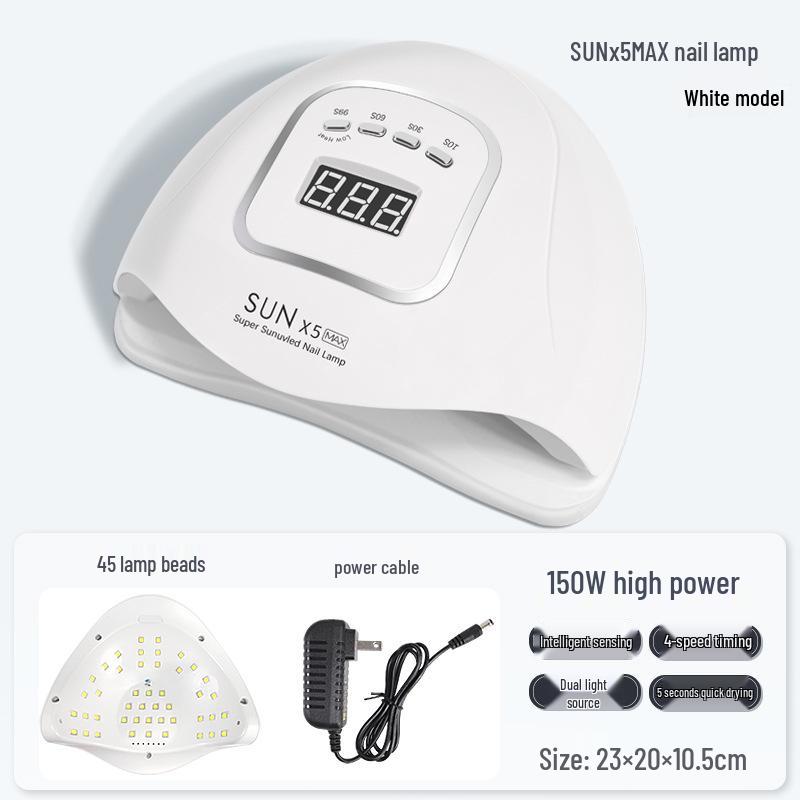 Quick-Dry Induction Nail Lamp: Salon-Grade Phototherapy Machine for Gel Polish—No Darkening of Hands